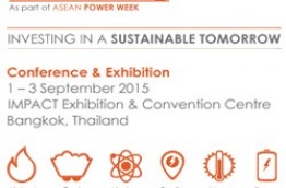 POWER-GEN Asia : Conference & Exhibition 1-3 September 2015 IMPACT Exhibition & Convention Centre, Bangkok, Thailand